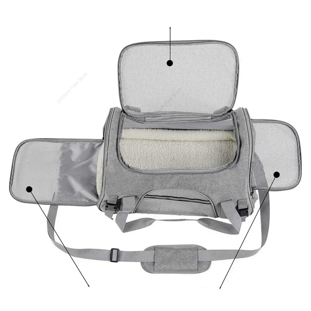 Sac Transport Aviation Chien - Conforme Compagnies - Anti-Suffocation