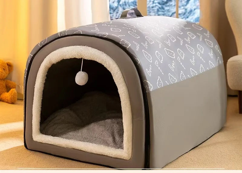 Panier Chauffant Chien - 100% Coton - Lavable Machine - 1,3kg