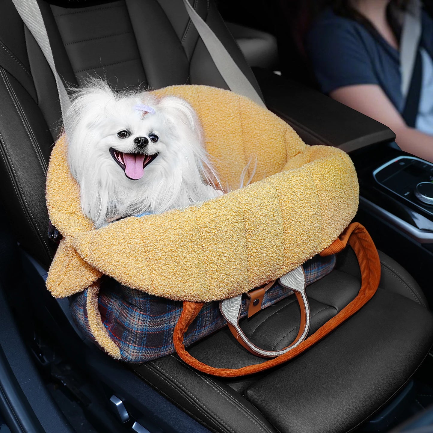 Sac Transport 4-en-1 Chien - Polyester Carreaux - Multi-Positions