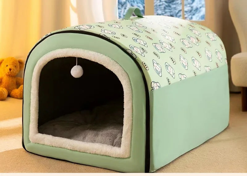 Panier Chauffant Chien - 100% Coton - Lavable Machine - 1,3kg
