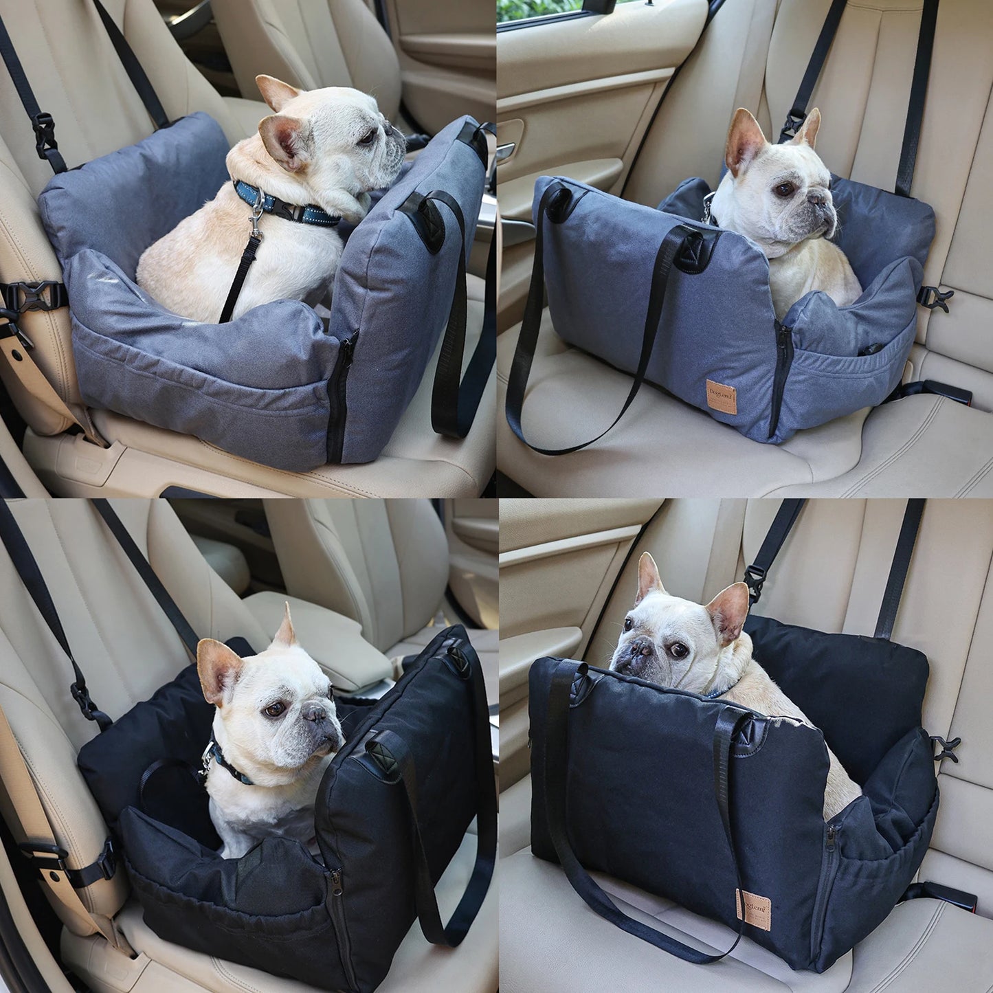 Siège Auto Chien - Airbag Gonflable - Lavable - Races Moyenne