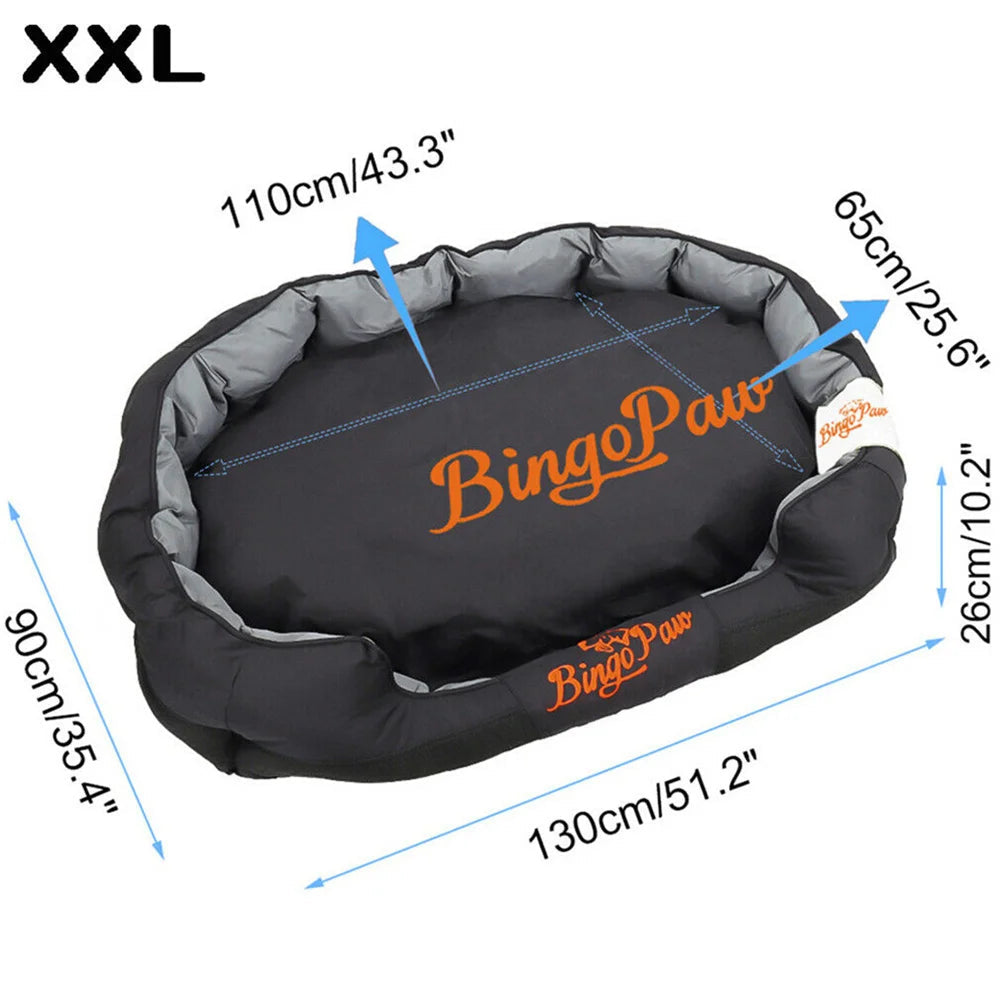 XXL size dog bed dimensions on a white background