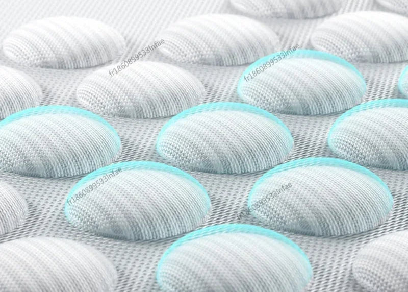 Close-up of a textured surface with circular patterns and blue accents