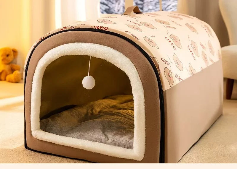 Panier Chauffant Chien - 100% Coton - Lavable Machine - 1,3kg