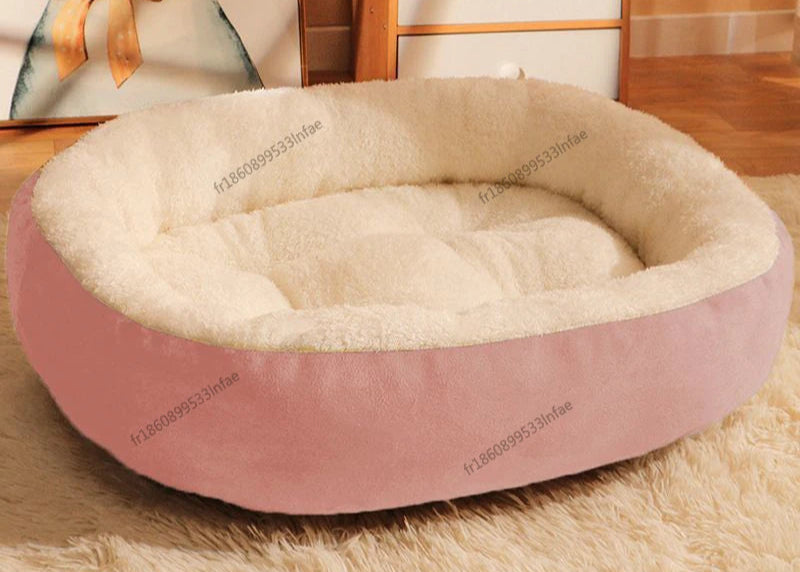 Panier Tout Doux Chat - Plush Premium - Bords Relevés - 4 Couleurs