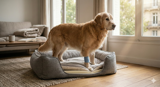 Mon chien boite le matin au réveil : et si son panier était la clé du problème ?