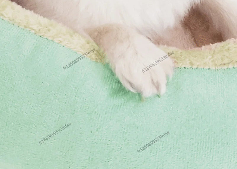 Panier Tout Doux Chat - Plush Premium - Bords Relevés - 4 Couleurs
