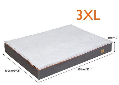 Matelas Orthopédique M Chien - 2-en-1 Hiver/Été - Poignée Transport