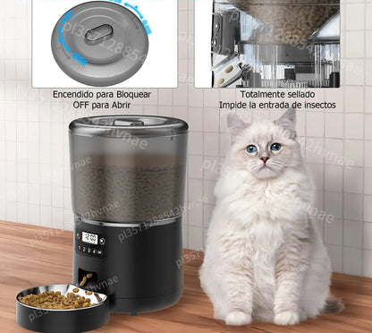 Distributeur Automatique Programmable pour Chat avec Écran LCD - 4 Litres