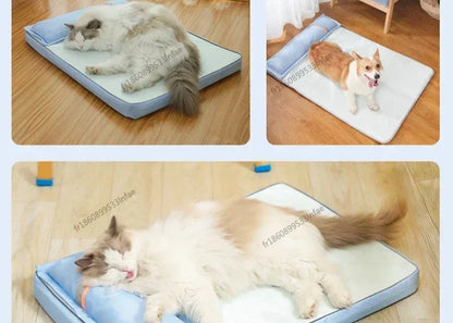 Orthopédique panier rafraichissant pour chien - Bords Relevés - Housse Lavable