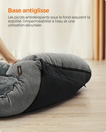 Panier Chien Bords Relevés - Housse Lavable Amovible - Antidérapant XL