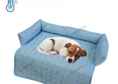Matelas Rafraîchissant Ice Silk Chien Chat - 2 Tailles - Lavable Machine