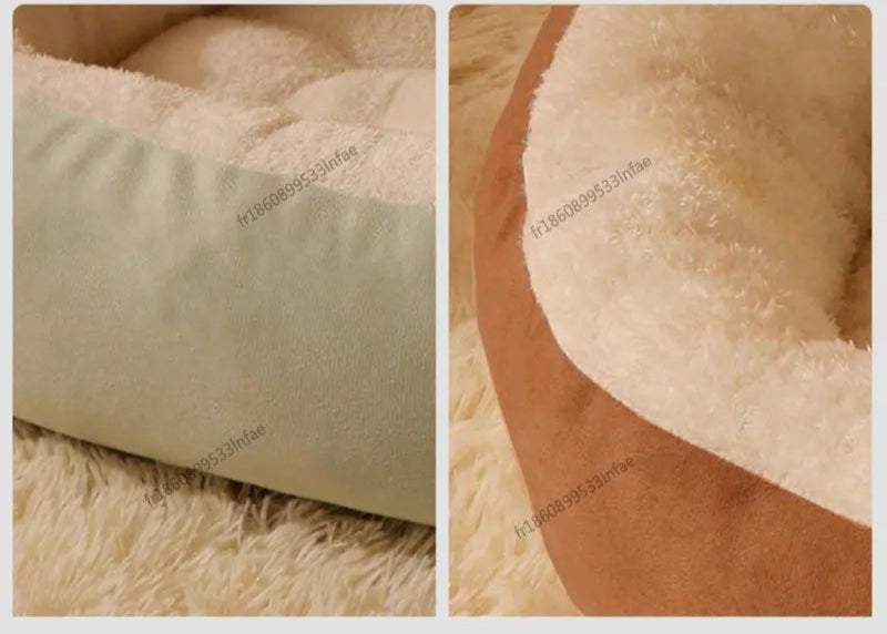 Panier Tout Doux Chat - Plush Premium - Bords Relevés - 4 Couleurs