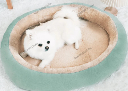 Panier Tout Doux Chat - Plush Premium - Bords Relevés - 4 Couleurs