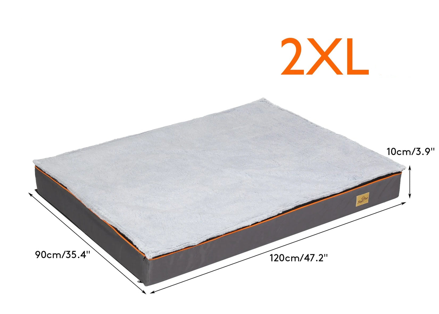 Matelas Orthopédique M Chien - 2-en-1 Hiver/Été - Poignée Transport