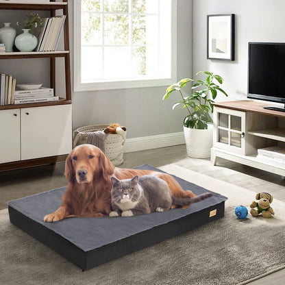 Panier Orthopédique Étanche Chien - 2-en-1 Hiver/Été - 4 Tailles