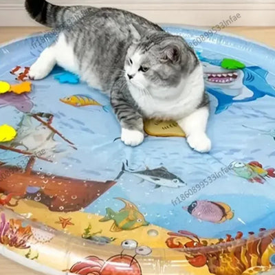 Matelas Rafraîchissant Gonflable pour Chien - Coussin à Eau PVC - 2 Tailles