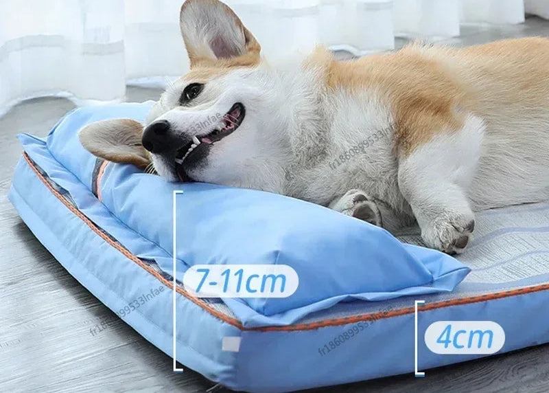 Orthopédique panier rafraichissant pour chien - Bords Relevés - Housse Lavable