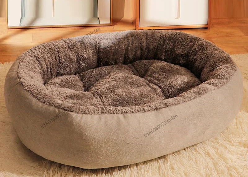Panier Tout Doux Chat - Plush Premium - Bords Relevés - 4 Couleurs
