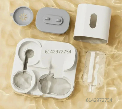 Distributeur Automatique Croquettes et Eau pour Chien et Chat - Double Gamelle Sans Électricité