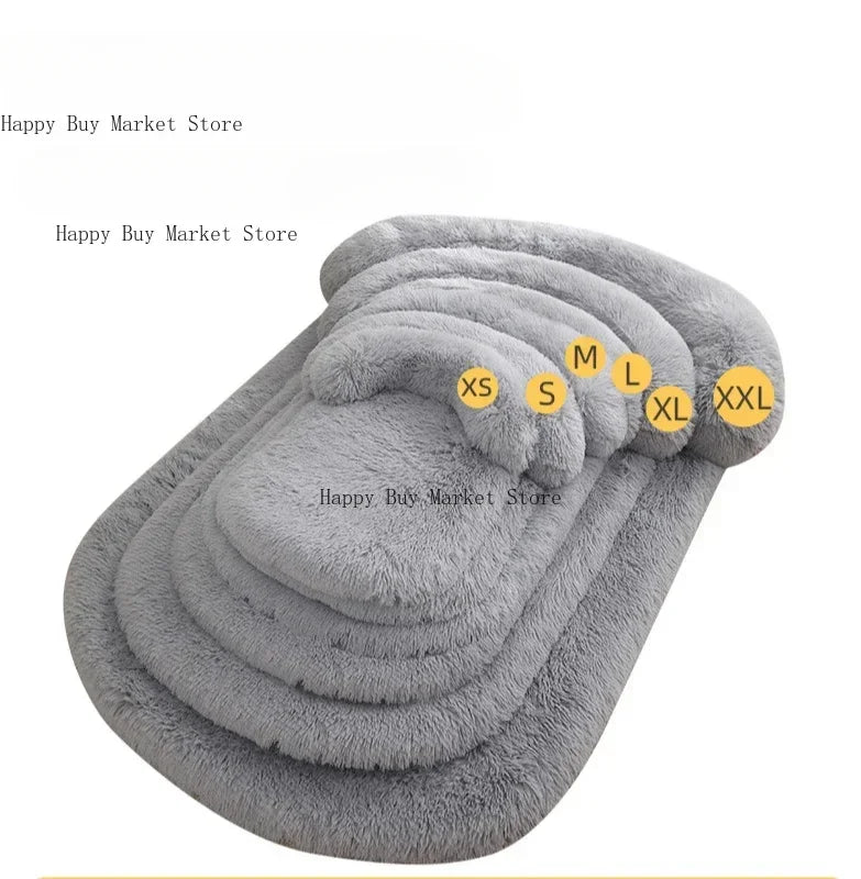 Lit Douillet Chien Chat - Peluche Épaisse - Orthopédique Hiver