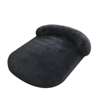 Lit Orthopédique Chien - Polaire Corail - Oreiller Intégré 11cm