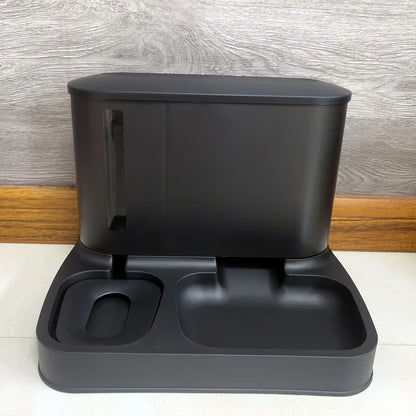 Distributeur Automatique de Croquettes pour Chien - Gamelle Double Fonction 3,5L